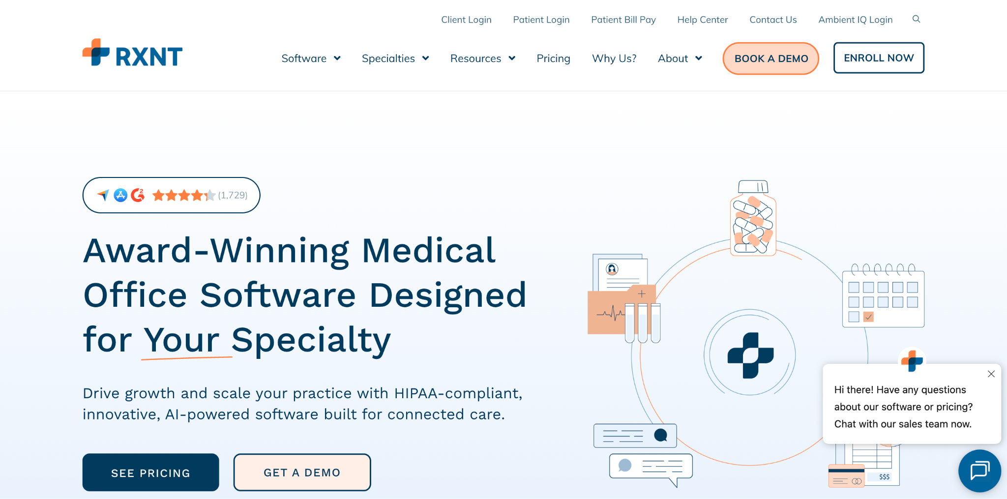 RXNT mental health EHR software
