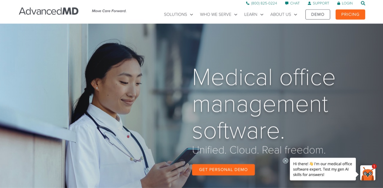 AdvancedMD practice management software