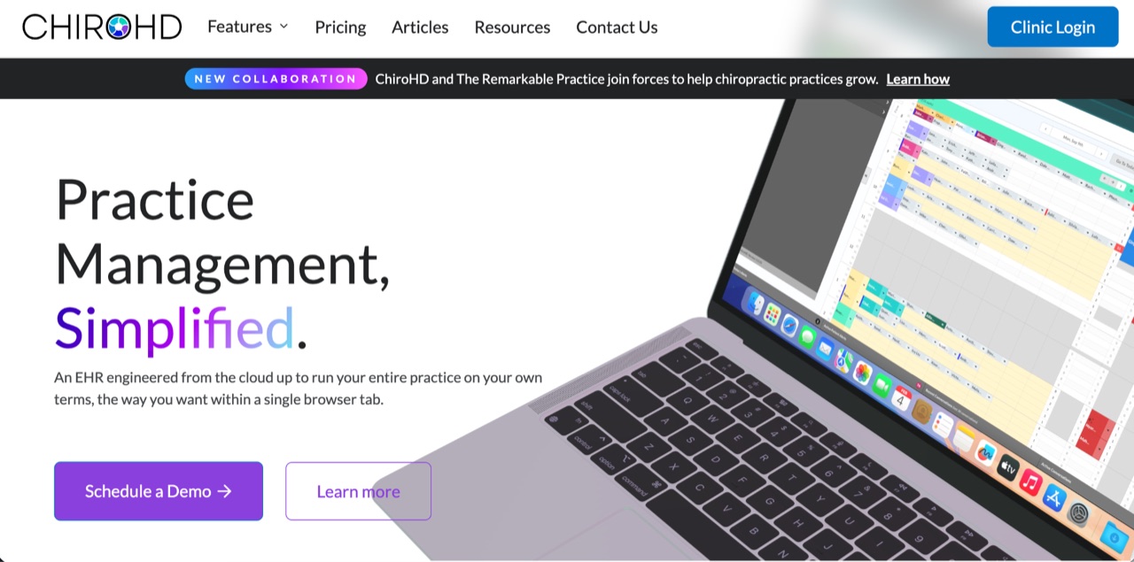 ChiroHD practice management software