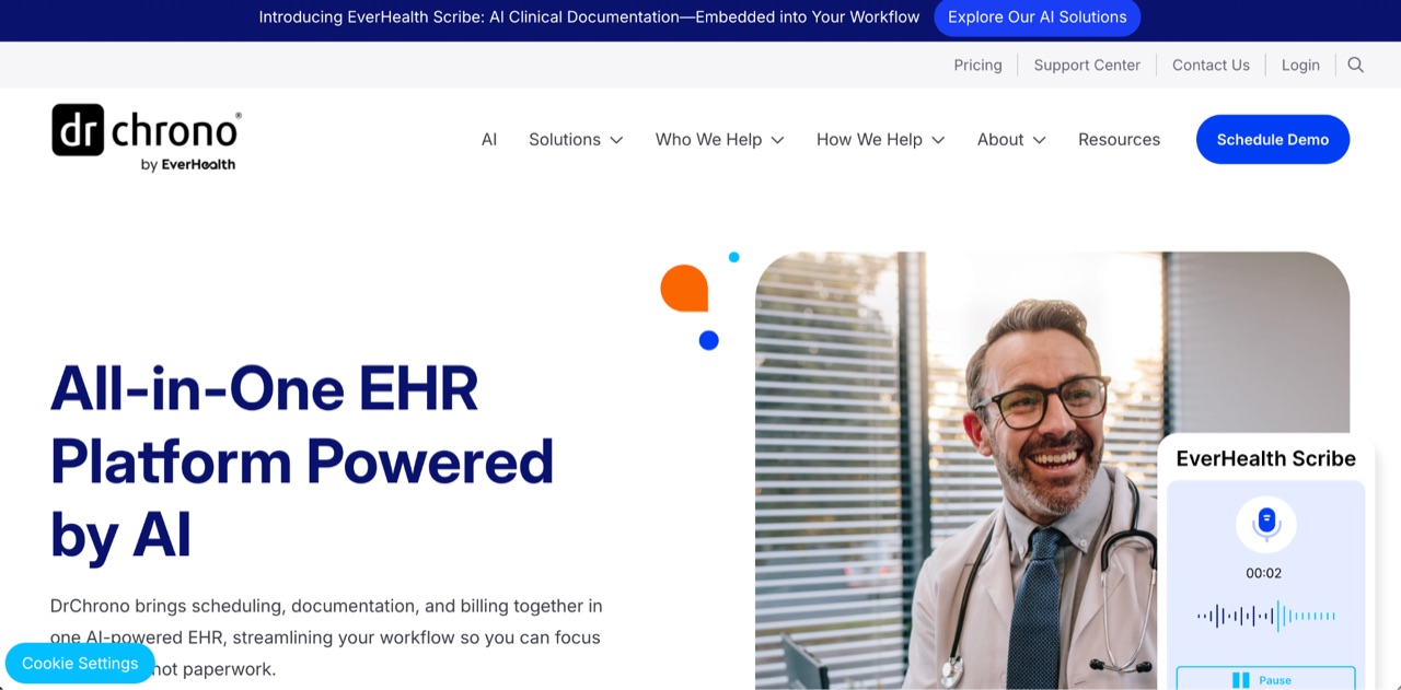 DrChrono practice management software