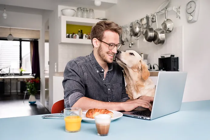 ClinicMind team member working from home