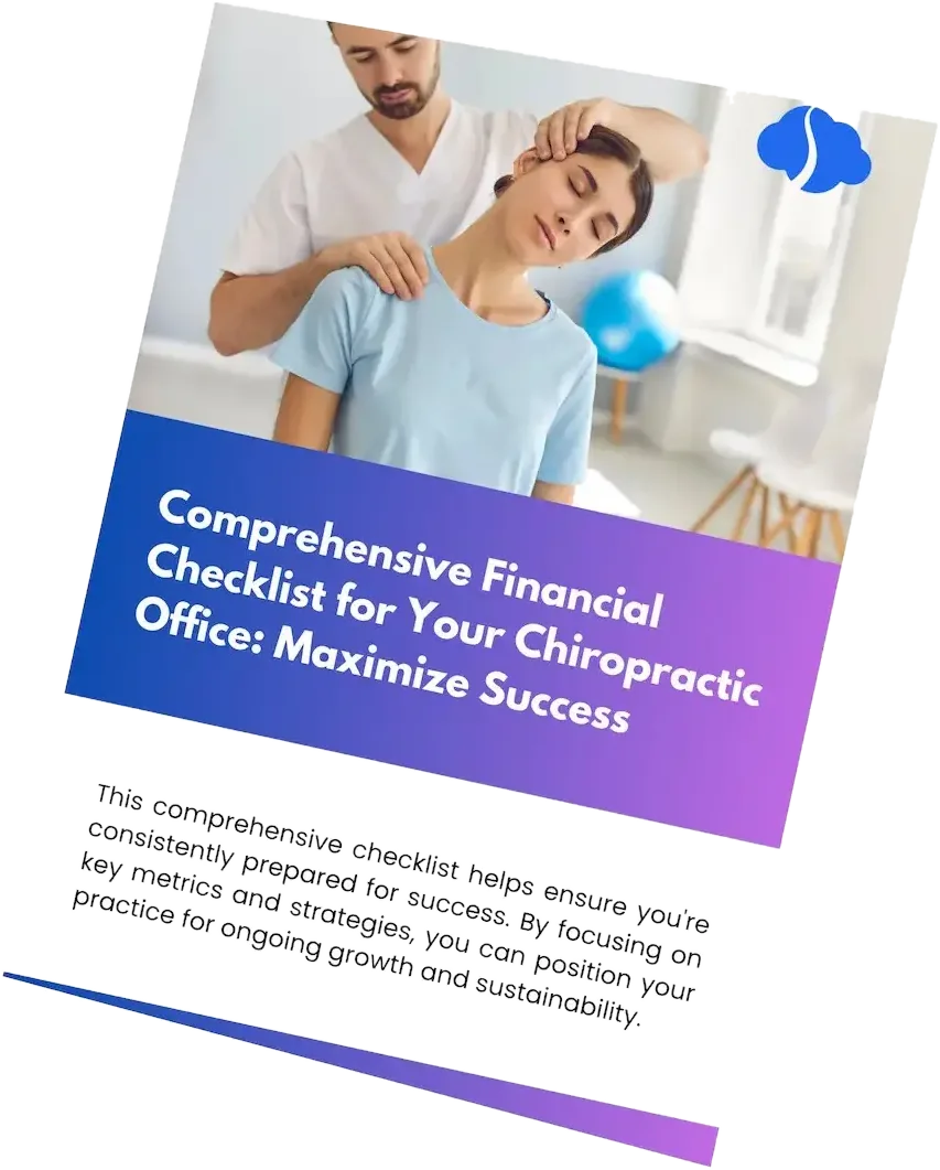 Comprehensive Financial Checklist for Your Chiropractic Office eBook cover — maximize success with strategic insights to drive long-term growth