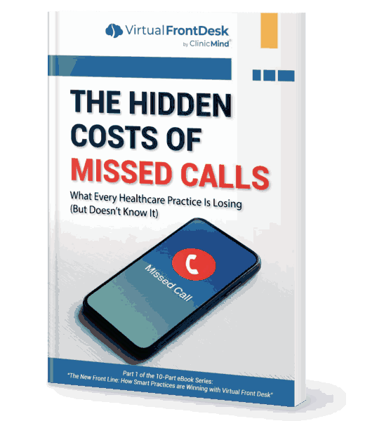 The Hidden Costs of Missed Calls eBook cover — what every healthcare practice is losing but doesn't know it