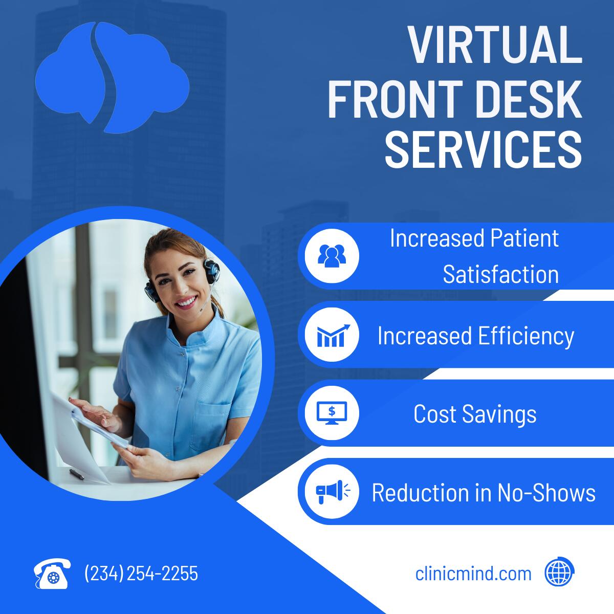 ClinicMind Virtual Front Desk — product overview